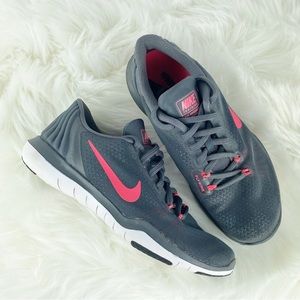 Nike Fly Wire Flex Training Shoes Women Size 7  Gray Pink  852467-003